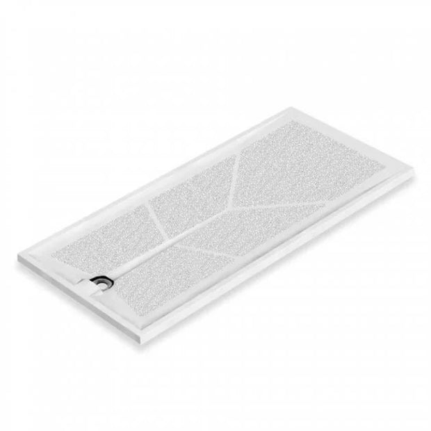 AKW Braddan Rectangular Shower Tray with Gravity Waste 1420mm x 700mm