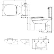 AKW Standard Doc M Pack with Close Coupled Disabled Toilet - Blue